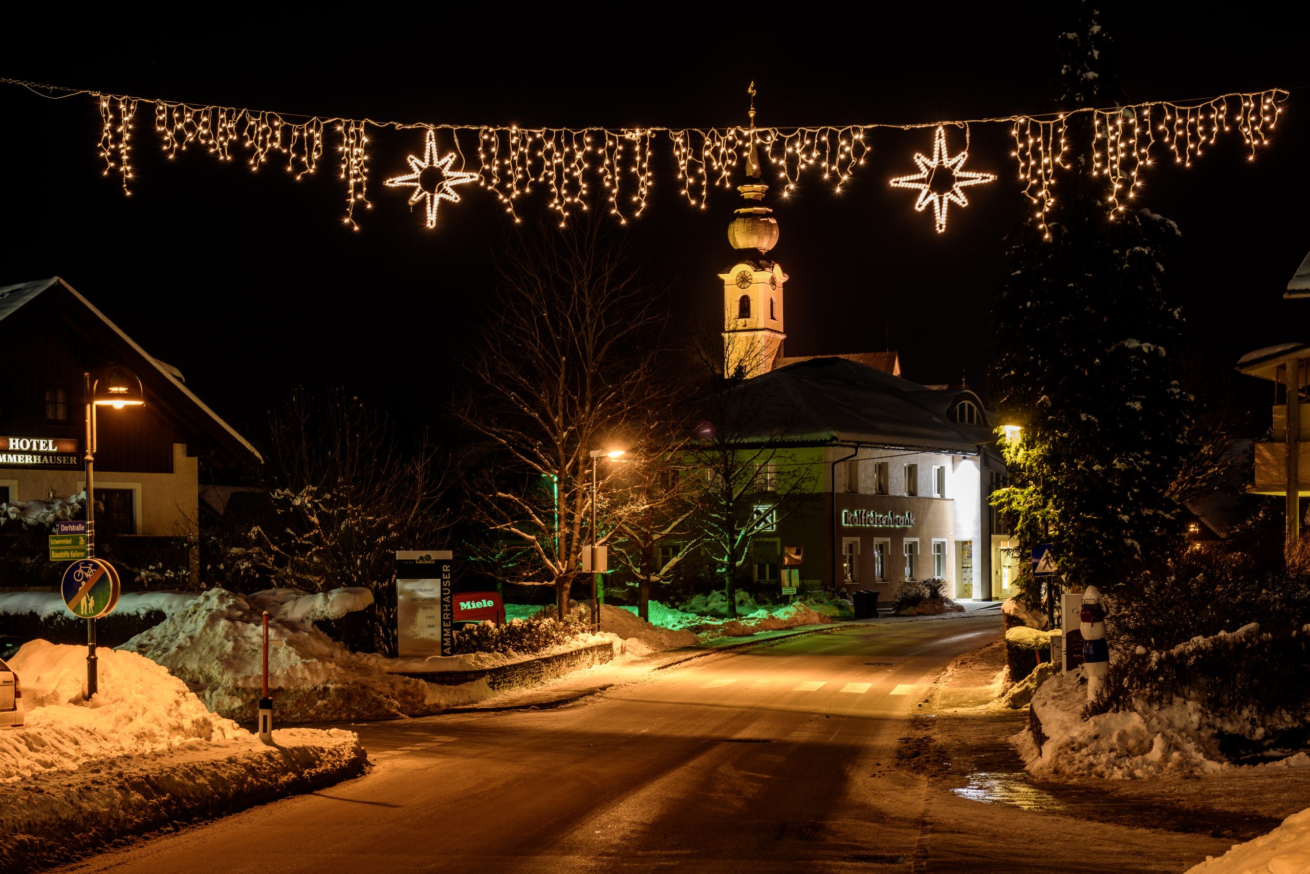 Antheringer Adventmarkt Weihnachtsbeleuchtung