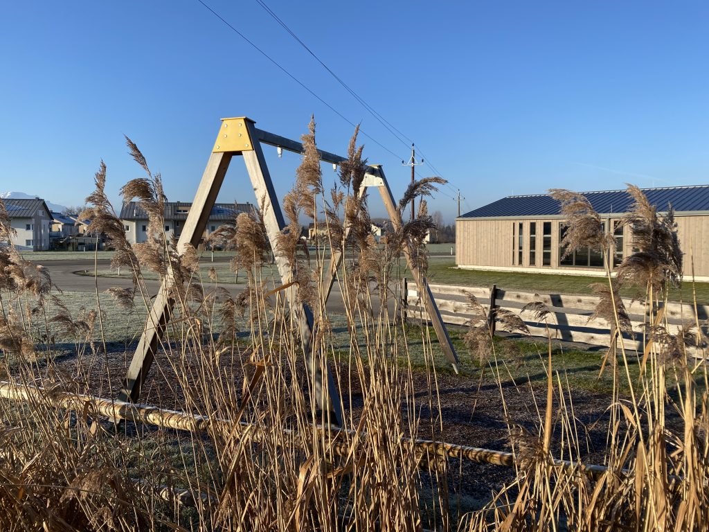 Schaukelweg in Winterruhe